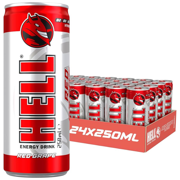 Hell Energy Red Grape PMP 79P 250ml - fmcgtrading.co.uk